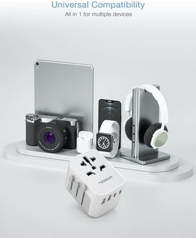 TESSAN Universele Stekkeradapter, Universele Reisstekker Adapter met 2 USB en 2 USB C, Universele Adapter voor EU, VK, Amerika, Canada, Australië, Universele Stekkeradapter - Image 6
