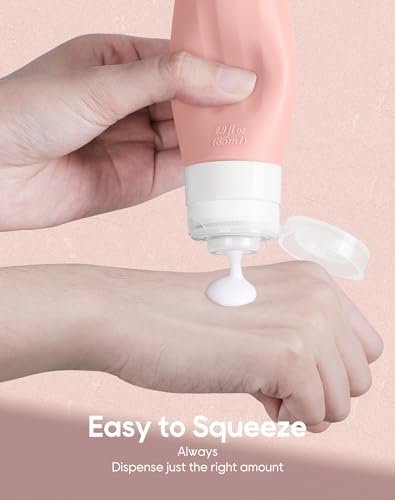 Morfone Siliconen reisflessen, 16 stuks siliconen reisflesjes set TSA goedgekeurde lekvrije reisflessenset voor shampoo, lotion, spoeling, douchegel, vrij van BPA (Bisfenol A) - Image 4