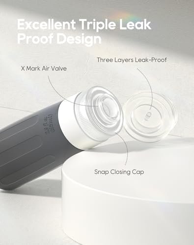 Morfone reisflessen om te vullen, 16-delige reisset, met toilettas, lekvrije navulbare TSA-goedgekeurde siliconen reisflessen, te gebruiken voor shampoo, lotion, spoeling of douchegel [FDA] [BPA-vrij]. - Image 3