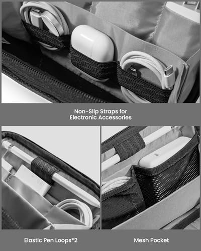 tomtoc accessoire kabeltasse, elektronica tech etui laptop accessoire organiser tas kabel tas reis accessoires tas voor adapter, lader, kabel, harde schijf - Image 3