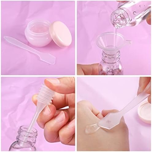Huiguli 11 stuks reisflessen voor toiletartikelen, navulbare flessen in reisformaat, lekbestendige reiscontainers met tas, lege reisflessen set voor lotion shampoo conditioner vloeistof, BPA-vrij - Image 5