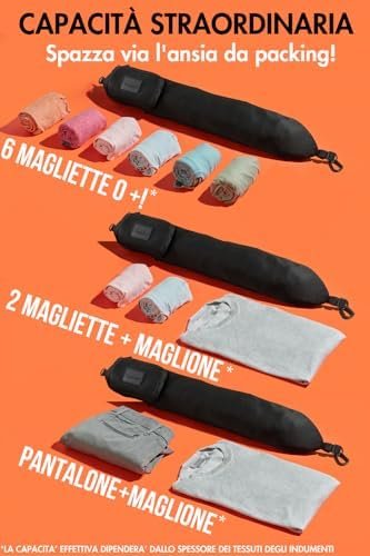 TRAVELLERO Vulbaar Reiskussen met Kleding | Reiskussen Tas | Reiskussen, Handige Reisaccessoires, Vliegtuigkussen, Accessoires voor Reizen per Vliegtuig, Reisnek Kussen - Image 3