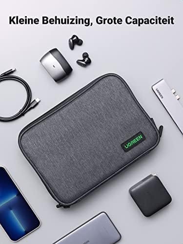 UGREEN Kabel Tassen Elektronische Opbergtas Elektronische Accessoires Tas Gadget Reistas Kabel Draagtas Drie Laag Dubbele Ritssluiting voor Kabel Oplader Hub Powerbank Switch, enz. - Image 3