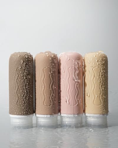 Yinke Siliconen reisflessen voor toiletartikelen, TSA-goedgekeurd en BPA-vrij reisbenodigdheden, 85 ml reisformaat containers met doorzichtige zak, reisaccessoires navulbaar voor shampooconditioner (4 - Image 4