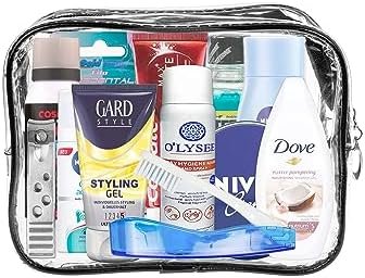 Travel Essentials-set, reisset geschikt voor handbagage, vakantie en zakenreizen, bestaande uit alle benodigde merkproducten voor persoonlijke verzorging, in een PVC make-uptas (Men) - Image 2