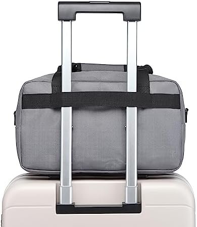 Kono 35x20x20 Holdall Cabin Bagage Reistas Onder Seat Flight Bag met Schouderband 14L (Grijs) - Image 6