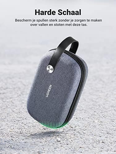 UGREEN Kabel Tassen Elektronische Opbergtas Elektronische Accessoires Tas Dubbele Laag Dubbele Ritssluiting Waterdicht Schokbestendig voor Kabel Oplader Hub Powerbank Switch, enz. (Grijs) - Image 7