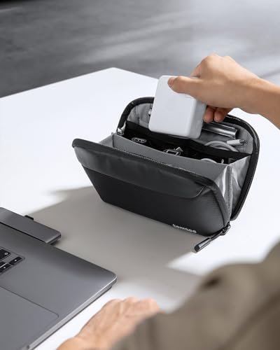 tomtoc accessoire kabeltasse, elektronica tech etui laptop accessoire organiser tas kabel tas reis accessoires tas voor adapter, lader, kabel, harde schijf - Image 6