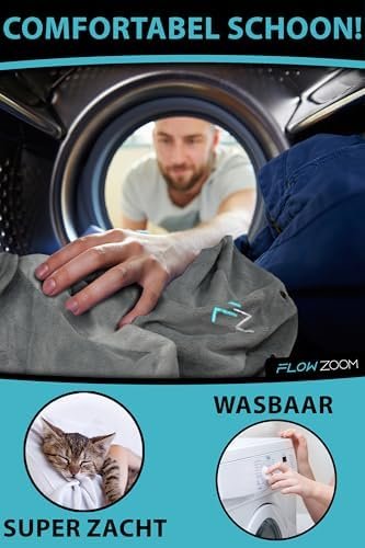 FLOWZOOM AIR Opblaasbaar nekkussen - reiskussen met capuchon en oordopjes voor volwassenen - Snel opblaasbaar Travel pillow voor vliegtuig - Verstelbaar nekkussen met 5 slaapstanden - Grijs, Maat L - Image 9