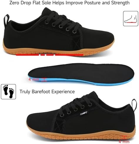 Geweo Barefoot Trainers Schoenen Minimalisme Heren Dames Nul druppel Unisex Hardloopschoenen Wandelschoenen Ademend lichtgewicht Niet-Slip Jogging Parkour Wandelen - Image 4