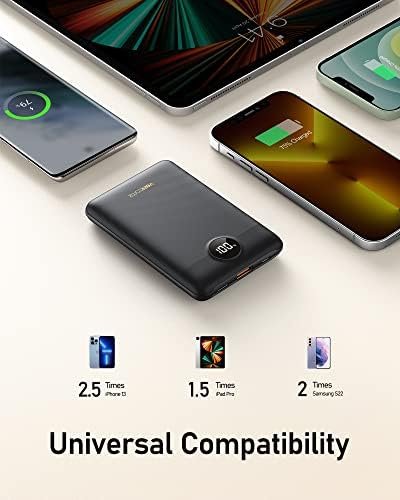 VEEKTOMX Mini Power Bank 10000mAh kleine Powerbank 22,5W USB C PD QC 3.0 Fast Charge Externe batterij, Ultra Compacte Draagbare Oplader met 2 Output Compatibel iPhone 14pro/ Sumsang s22/Xiaomi/OnePlus - Image 6