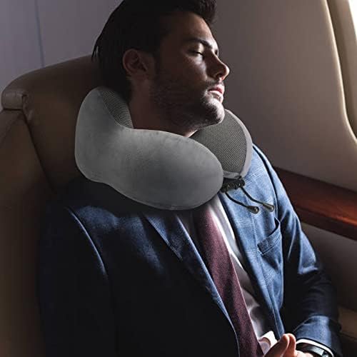 Eono Nekkussen voor Vliegtuig, Travel Pillow, Memory Foam Reis Nekkussen voor Volwassenen, Verstelbaar & Compact Vlucht Kussen, Ergonomisch Nekkussen, Met Oordopjes, Oogmasker & Draagtas - Image 8