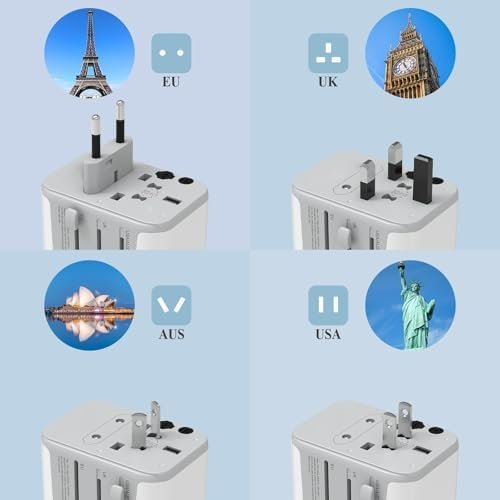 Tessan Reisadapter Wereldwijd Universele Reisstekker Met 3usb, 1usb C En 1ac-Aansluiting, Internationale Stopcontactadapter Universele Adapter Voor Duitsland Vs Engeland, Thailand, Italië, Australië - Image 2