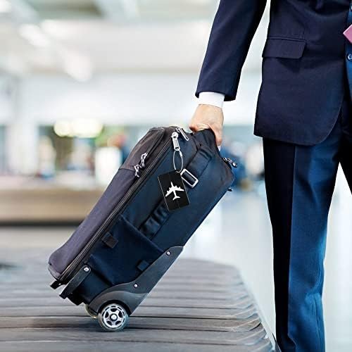 Vicloon 4 Stuks Travel Bagage Tags, Kofferaanhanger bagagelabel, Koffer ID Tags, Identiteit ID-labels, Bagage Koffers Tags voor het voorkomen van verlies van Tassen en Koffers, Huwelijksreis Cadeau - Image 7