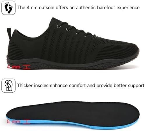 Geweo Barefoot Shoes Heren Dames Minimalistische Sportschoenen Wandelschoenen Hardloopschoenen Sneakers Zomers Ademend EU 37-47 - Image 5