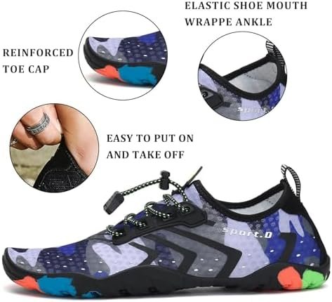 SAGUARO Waterschoenen voor kinderen, meisjes, ademend, antislip, voor strand, zwembad, zwemmen, surfen, aqua, maat 24-36 - Image 4