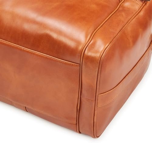 NEGOTIA Alpha - Leren Weekendtas Heren en Dames - Premium leren Reistas - Duffel Bag - Luxe Top-Grain Leer - Bruin - Image 12