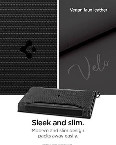 Spigen Paspoorthoes met RFID-Blokkering en Simkaartpin Paspoort Holder Gemaakt van kunstleer - Zwart - Image 6