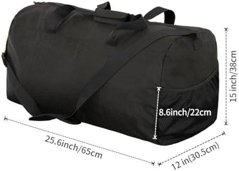Cotabaty 90L Opvouwbare Reizen Duffle Bag Hold Alle Reizen Bagage Tas Vakantie Tas met Multi-Zakken voor Vrouwen Mannen, Zwart, 90L - Image 2