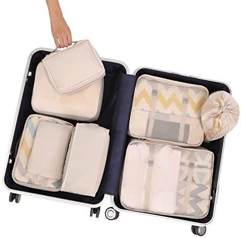 BAGAIL Verpakking Kubussen voor Koffer 8 Set, Lichtgewicht Bagage Verpakking Organizers Verpakking Kubussen voor Reis Accessoires - Image 6