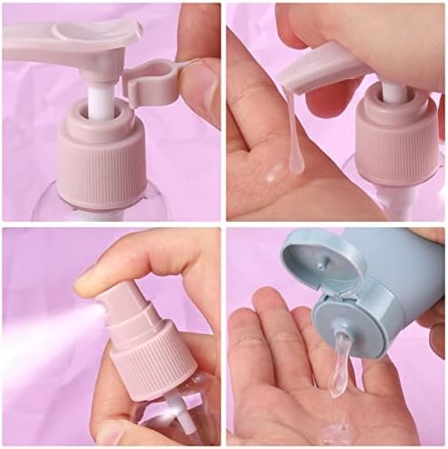 Huiguli 11 stuks reisflessen voor toiletartikelen, navulbare flessen in reisformaat, lekbestendige reiscontainers met tas, lege reisflessen set voor lotion shampoo conditioner vloeistof, BPA-vrij - Image 4