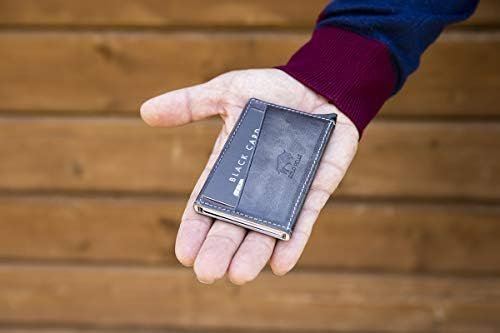 Solo Pelle Kaarthouder | Creditcardhouder | Lederen Portemonnee Slim Wallet Portemonnee | Portemonnee met RFID-bescherming voor maximaal 11 kaarten Model: Mech, steengrijs, One Size, creditcardhoes - Image 4