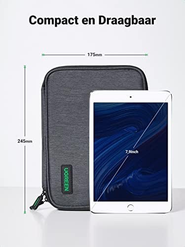 UGREEN Kabel Tassen Elektronische Opbergtas Elektronische Accessoires Tas Gadget Reistas Kabel Draagtas Drie Laag Dubbele Ritssluiting voor Kabel Oplader Hub Powerbank Switch, enz. - Image 7