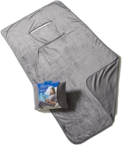Travelrest® 4-in-1 Premier Class reisdeken met tas - lendensteun - zacht en luxueus