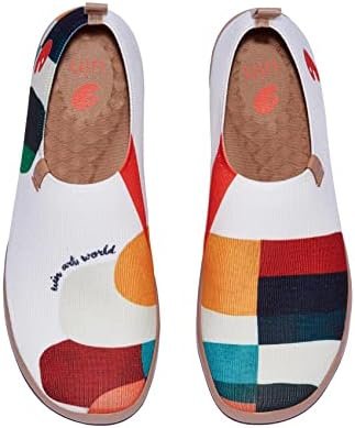UIN Vrouwen Art Travel Schoenen Slip On Casual Loafers Lichtgewicht Comfort Mode Sneaker Toledo Ⅰ Kleur & Geometrie 15