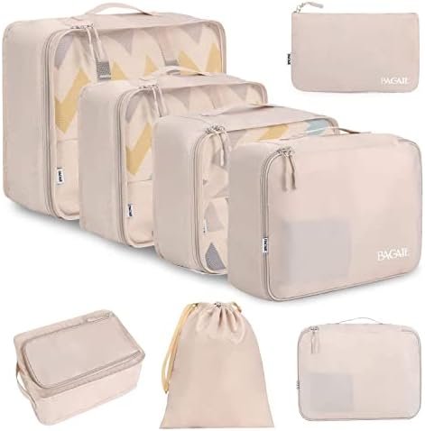 BAGAIL Verpakking Kubussen voor Koffer 8 Set, Lichtgewicht Bagage Verpakking Organizers Verpakking Kubussen voor Reis Accessoires