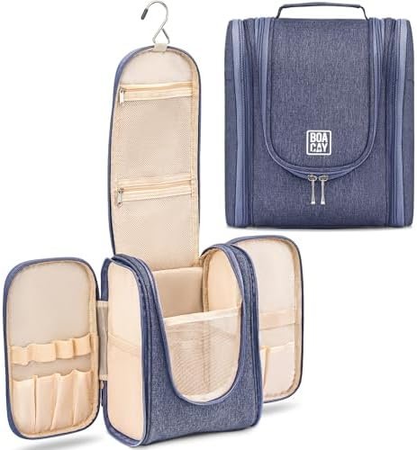 BOACAY Hangende Reistoilettas voor Dames en Heren, Make-Up Tas, Douche- en Wastas, Organizerset voor Cosmetica, Benodigdheden, Reisaccessoires