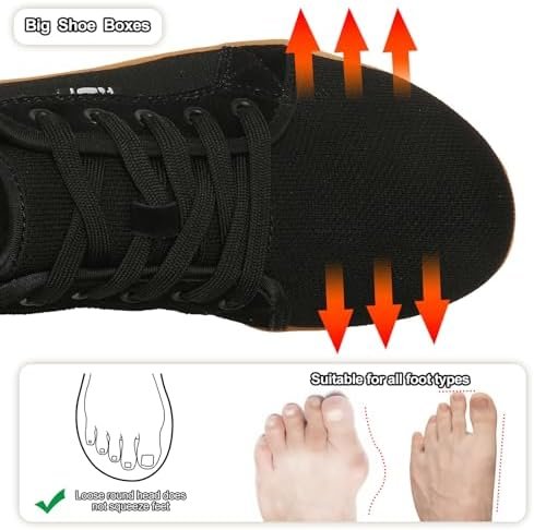 Geweo Barefoot Trainers Schoenen Minimalisme Heren Dames Nul druppel Unisex Hardloopschoenen Wandelschoenen Ademend lichtgewicht Niet-Slip Jogging Parkour Wandelen - Image 3