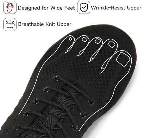 Geweo Barefoot Shoes Heren Dames Minimalistische Sportschoenen Wandelschoenen Hardloopschoenen Sneakers Zomers Ademend EU 37-47 - Image 3