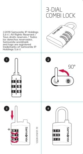 Samsonite 122290/1041 Global Travel Accessories, 3-Cijferig TSA Cijferslot, 7 Cm, Zwart - Image 3