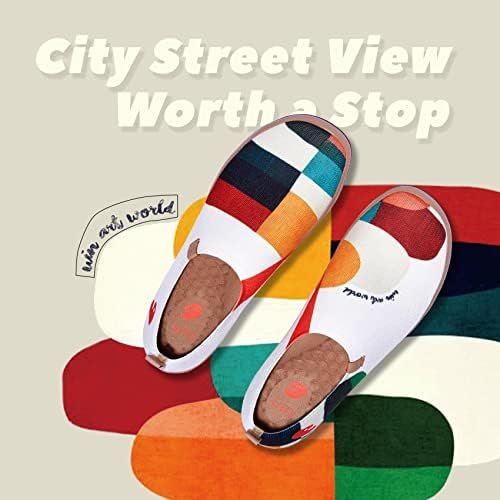 UIN Vrouwen Art Travel Schoenen Slip On Casual Loafers Lichtgewicht Comfort Mode Sneaker Toledo Ⅰ Kleur & Geometrie 15 - Image 2