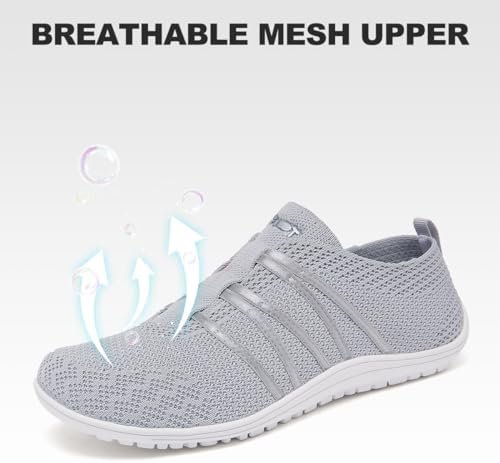 Geweo Barefoot Shoes Heren Dames Wandelschoenen Ademend Lichtgewicht Slip on Trailrunning Barefoot Schoenen Fitness Sneakers - Image 2