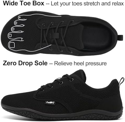 Geweo Barefoot Shoes Heren Dames Zomer Blotevoeten Schoenen Minimalistische Sneakers Brede Wandelschoenen Blote Voeten Sportschoenen Licht Niet-Slip Trail Running Fitness Outdoor Indoor - Image 2