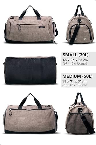 Fitgriff® Sporttas Dames en Heren - met Schoenenvak & Nat Vak - Gymtas voor Fitness, Gym, Outdoor, Training, Reis - Sports Duffel Bag - Image 6