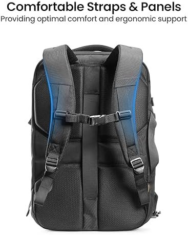 Tomtoc Reisrugzak van 40 liter, TSA-vriendelijke vluchtgoedgekeurde handbagage, handbagage, waterbestendige lichtgewicht zakelijke rugzak, duurzame grote weekendtas, geschikt voor laptops van 17,3 inch - Image 6