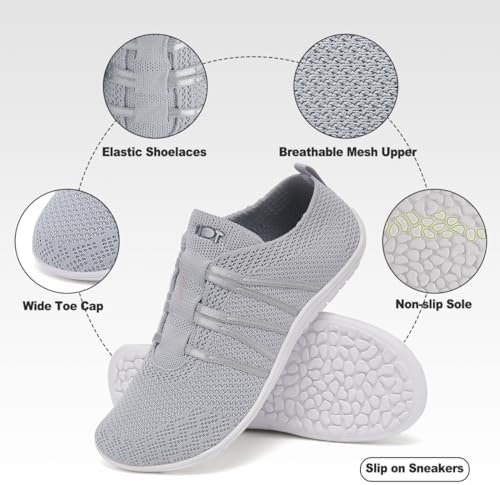 Geweo Barefoot Shoes Heren Dames Wandelschoenen Ademend Lichtgewicht Slip on Trailrunning Barefoot Schoenen Fitness Sneakers - Image 3