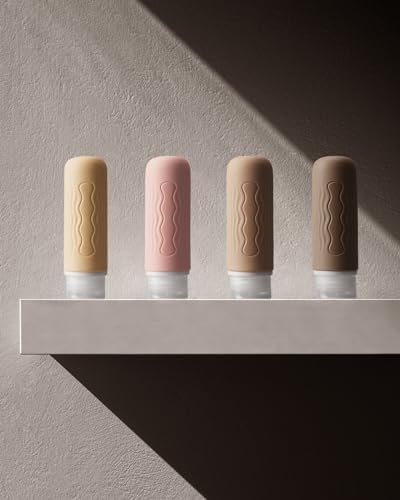 Yinke Siliconen reisflessen voor toiletartikelen, TSA-goedgekeurd en BPA-vrij reisbenodigdheden, 85 ml reisformaat containers met doorzichtige zak, reisaccessoires navulbaar voor shampooconditioner (4 - Image 6