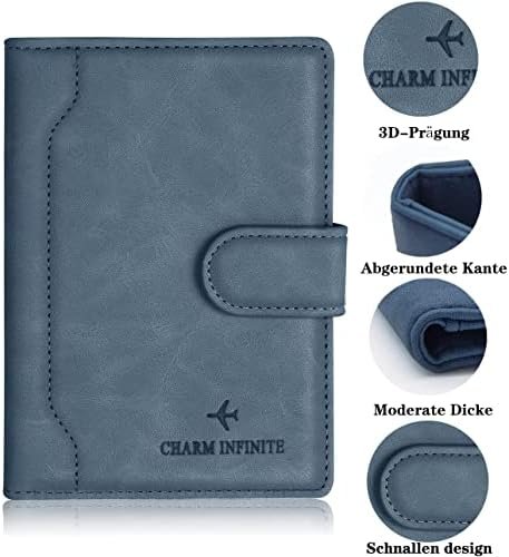 Toctax Vaccinatiepaspoort hoes lederlook - 14,8 cm x 11 cm hoes vaccinatiebewijs met ruimte voor kaarten - beschermhoes vaccinatiebewijs en paspoort - vaccinatiebewijs voor baby's en volwassenen, - Image 5