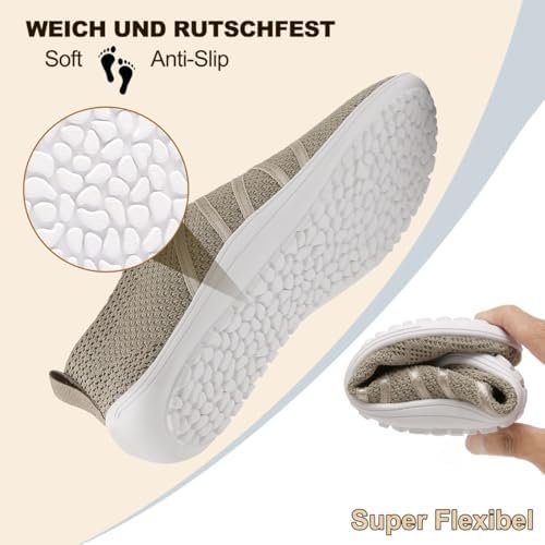 Merdoo Barefoot Shoes Dames Heren Nul Drop Wandelschoenen Ademend Sneakers Niet-Slip Pantoffels Slip On Brede Voeten Barefoot Schoenen Lichtgewicht Sloffen Outdoor Indoor Unisex 37-45EU - Image 2