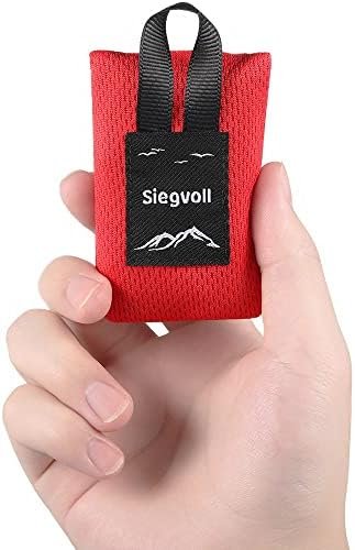 Siegvoll Mini Pocket Picknickdeken Lichtgewicht Draagbare Stranddeken Pocket Blanket voor Strand, Picknick, Camping en Wandelen, 70 x 110 cm (Zwart)