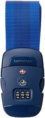 Samsonite Global Travel Accessories - bagageriem met geïntegreerde 3-cijferige, blauw (Midnight Blue), 190 cm, Met geïntegreerd 3-cijferig TSA-cijferslot - Image 2