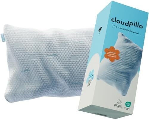 Cloudpillo Premium Memory Foam Kussen 50x70 cm - In Hoogte Verstelbaar Kussen - Ergonomisch Kussen - Koel/Warm kussen - Hypoallergeen Bedkussen - Duurzaam en Ideaal voor Mensen met Allergieën
