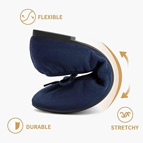 Greatonu Dames Ballet Flats Opvouwbare Draagbare Travel Roll Up Slip On Dress Shoes - Image 5
