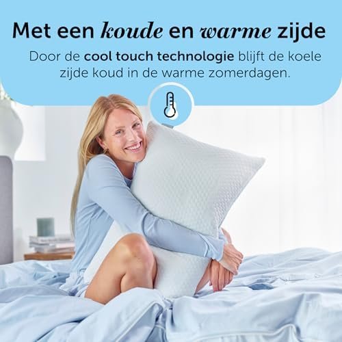 Cloudpillo Premium Memory Foam Kussen 50x70 cm - In Hoogte Verstelbaar Kussen - Ergonomisch Kussen - Koel/Warm kussen - Hypoallergeen Bedkussen - Duurzaam en Ideaal voor Mensen met Allergieën - Image 5