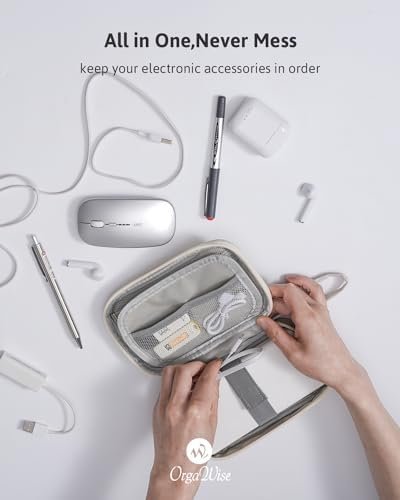 OrgaWise Kabeltas Organizer Reizen Klein Draagbaar,Kabeltas Elektronica,Kabeltas Voor Reisaccessoires Van Mobiele Telefoon Oplaadkabel Powerbank - Image 5