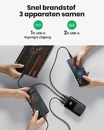 INIU Mini Power Bank, 22,5W 10000mAh Kleine Powerbank, PD QC 3.0 Fast Charge USB C Externe batterij, Ultra Compacte Draagbare Oplader Compatibel iPhone 15 14 Pro Max Samsung S23 S22 iPad Xiaomi - Image 6